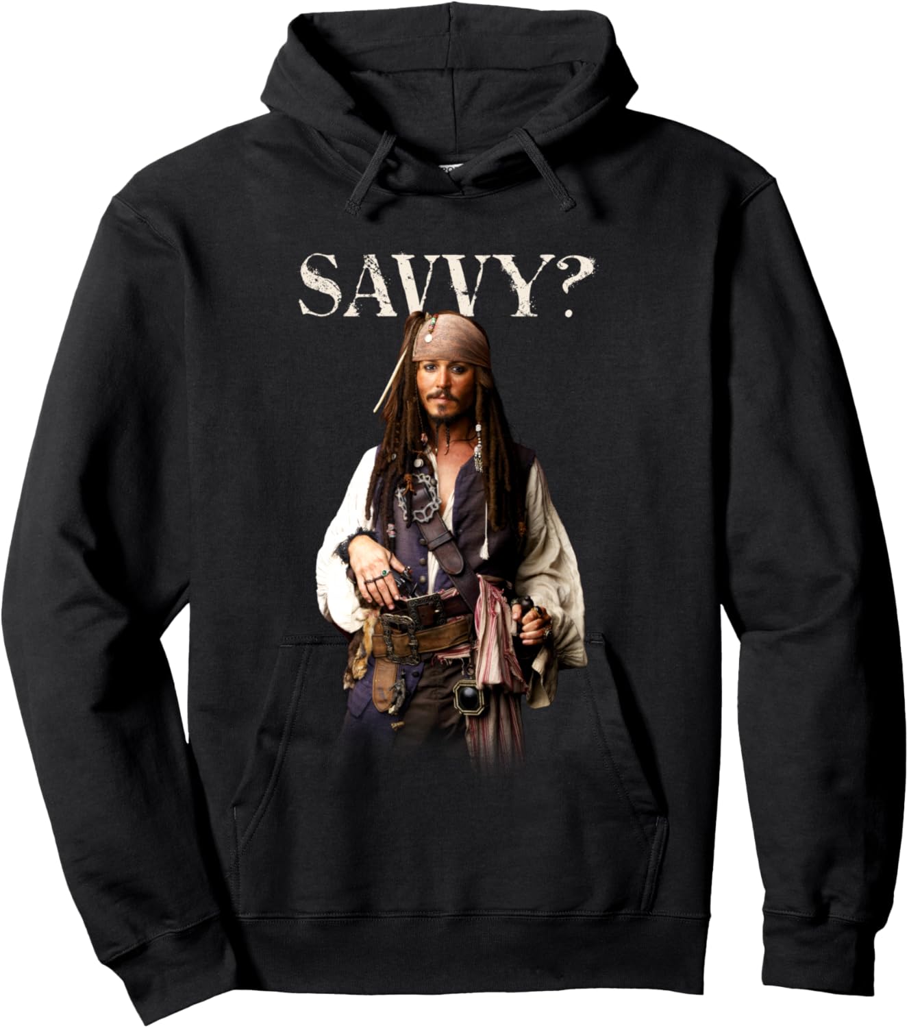 Disney Pirates of the Caribbean Captain Jack Savvy? Hoodie - Hoodie | Black