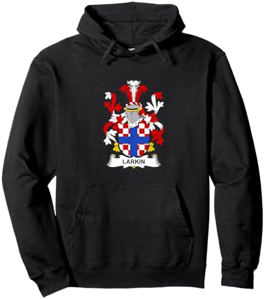 Larkin Coat of Arms - Family Crest Hoodie - Hoodie | Black