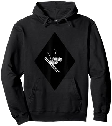 Downhill Ski Black Diamond Hoodie - Hoodie | Black