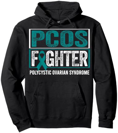 PCOS Awareness Shirt Polycystic Ovarian Syndrome Fighter Hoodie - Hoodie | Black