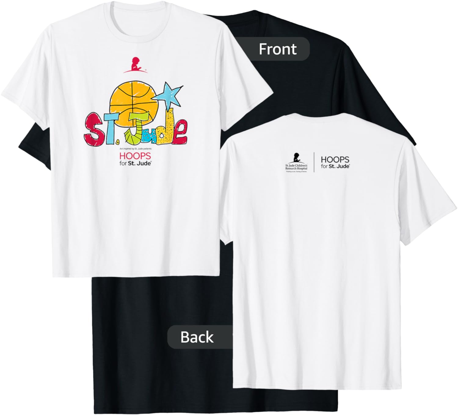 St. Jude "Hoops for St. Jude" T-Shirt - T-Shirt | Black
