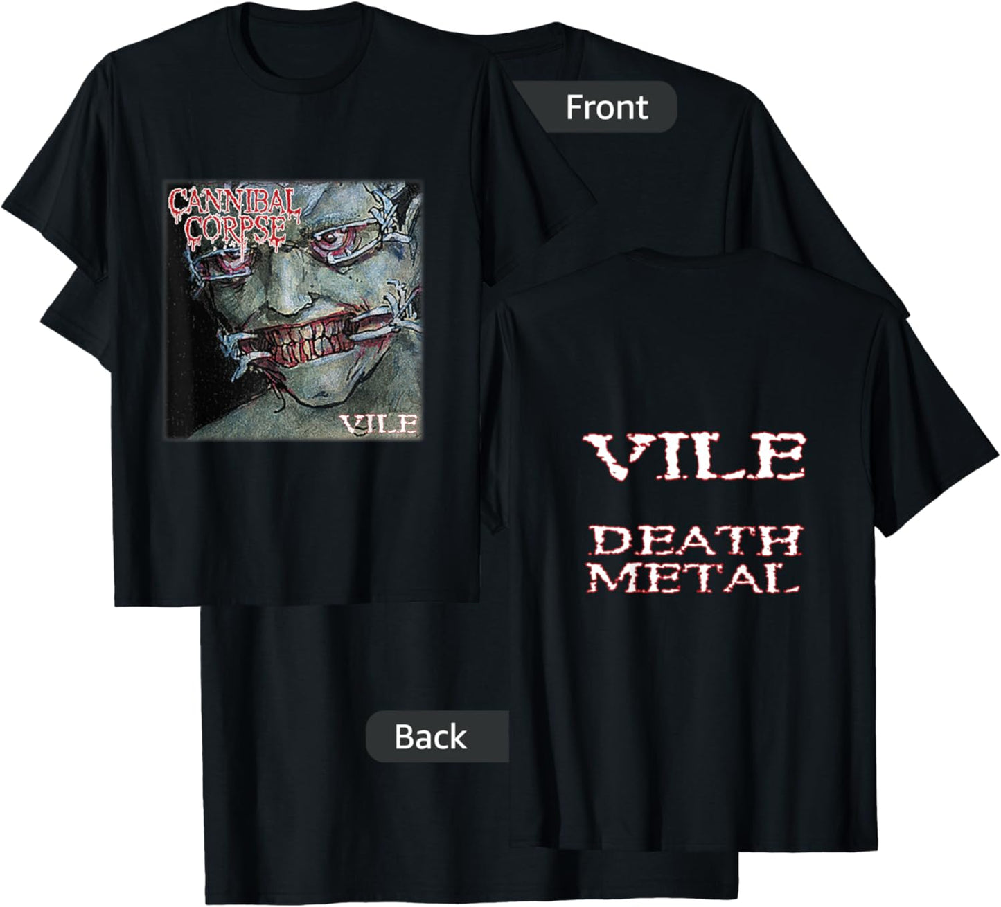 Cannibal Corpse - Official Merchandise - Vile T-Shirt - T-Shirt | Black