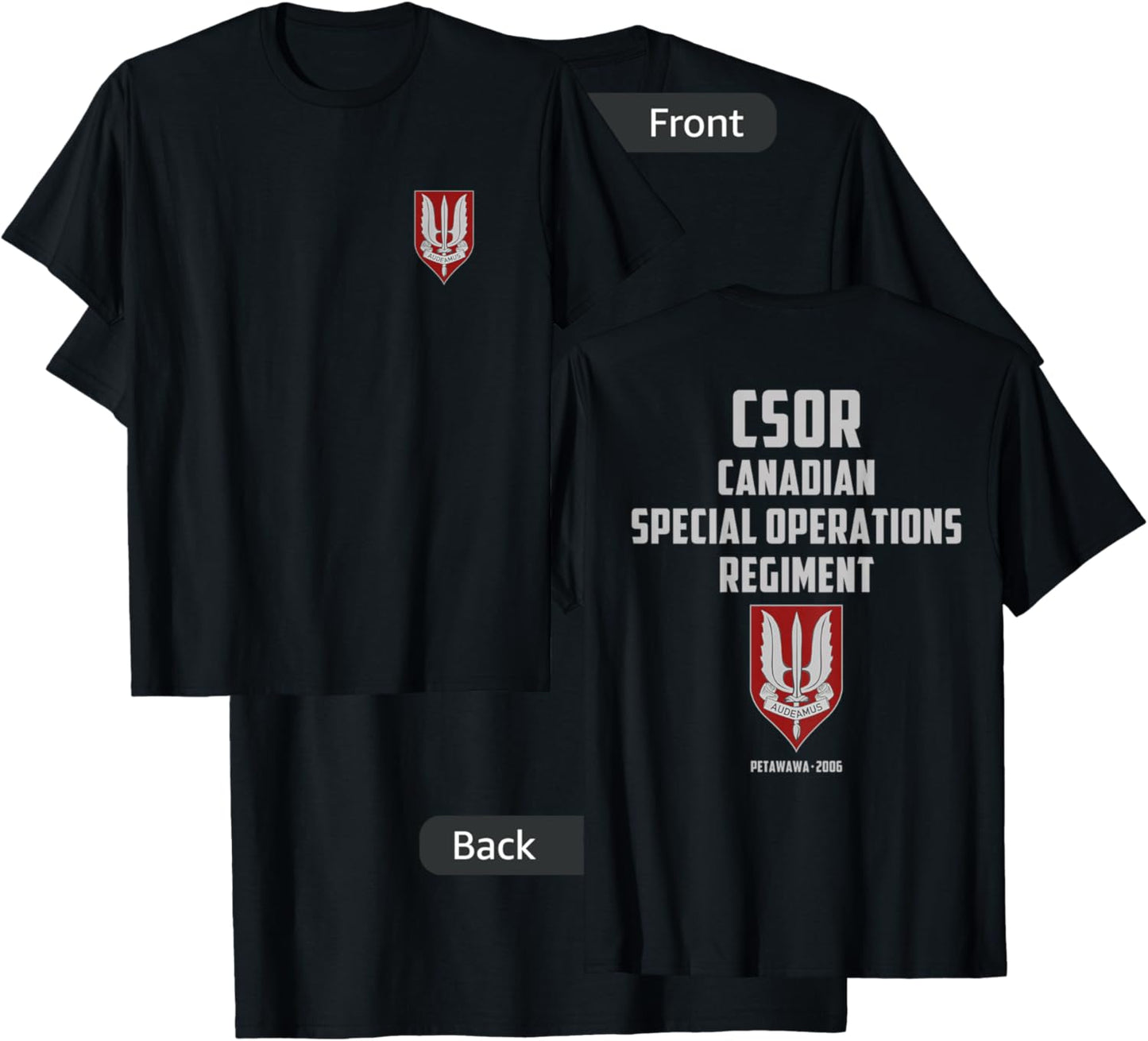 Canadian Special Force Regiment Canadian Armed Forces T-Shirt - T-Shirt | Black