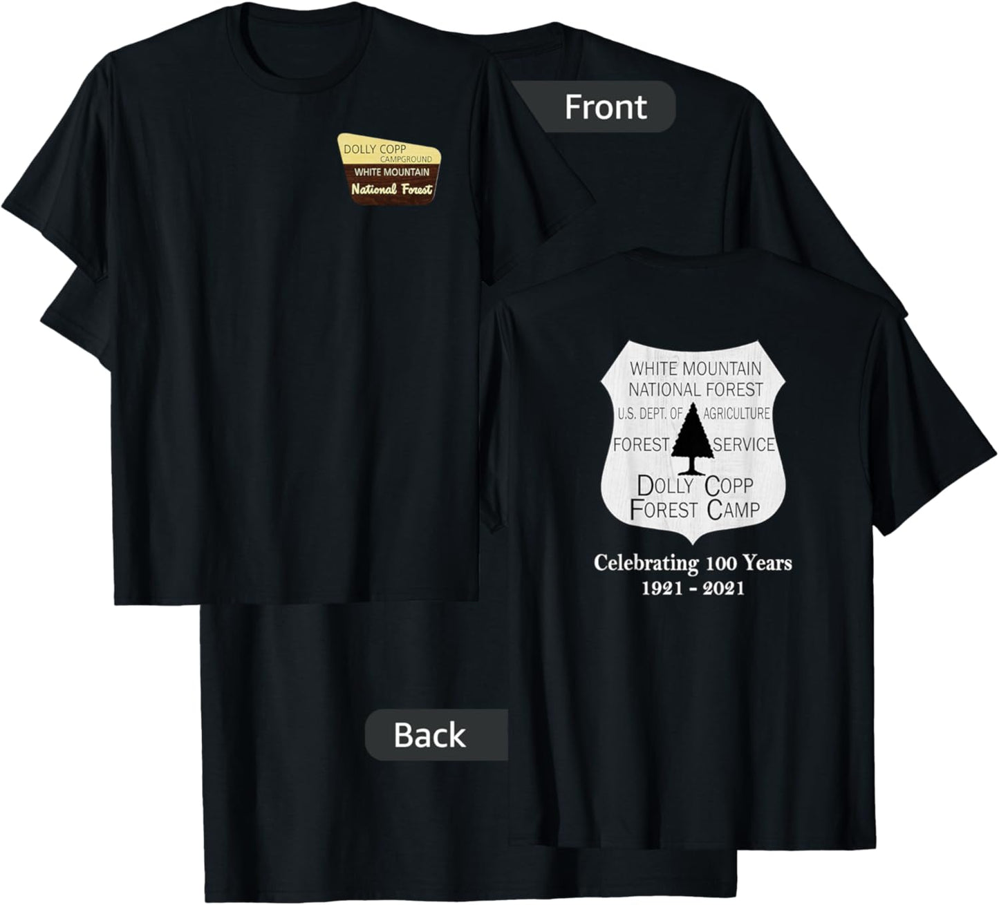 Dolly Copp Campground Centennial T-Shirt - T-Shirt | Black