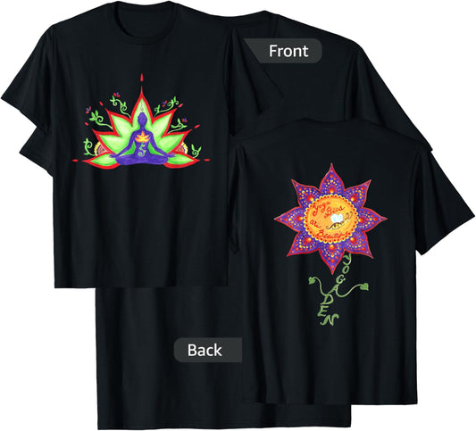 Yoga Bees Yoga Sutra Yoga Den T-Shirt - T-Shirt | Black