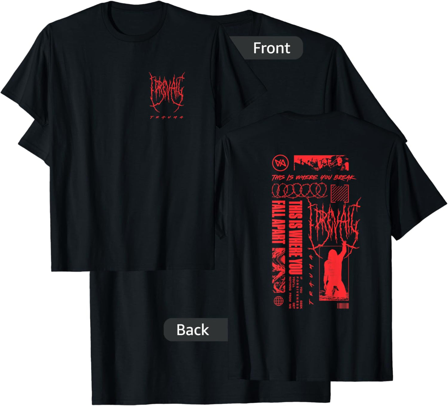 I Prevail - Official Merchandise - Black Metal Small T-Shirt - T-Shirt | Black
