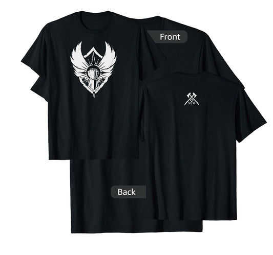 Amazon Games - New World Covenant Logo T-Shirt, Men's Black Small Classic Fit Short Sleeve Cotton T-Shirt