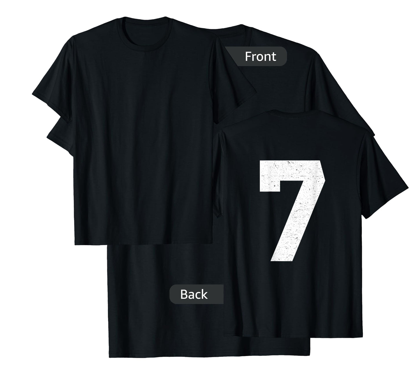 #7 Jersey Uniform Varsity Sports Number, 7th Birthday T-Shirt