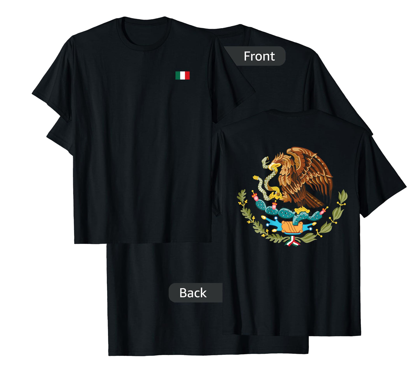 Mexico Flag Mexican Pride Flag of Mexico Coat of Arms Nation T-Shirt