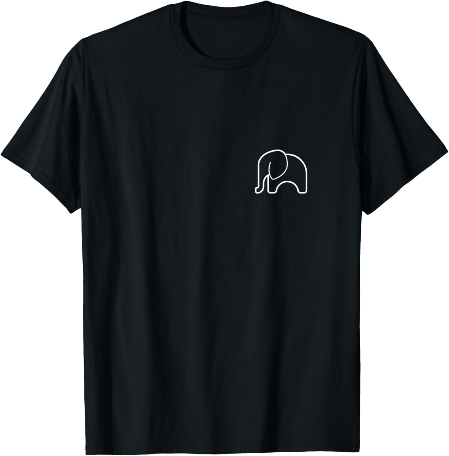 Cute Cartoon Elephant Animal Lover Awesome Cute Cool T-Shirt - T-Shirt | Black