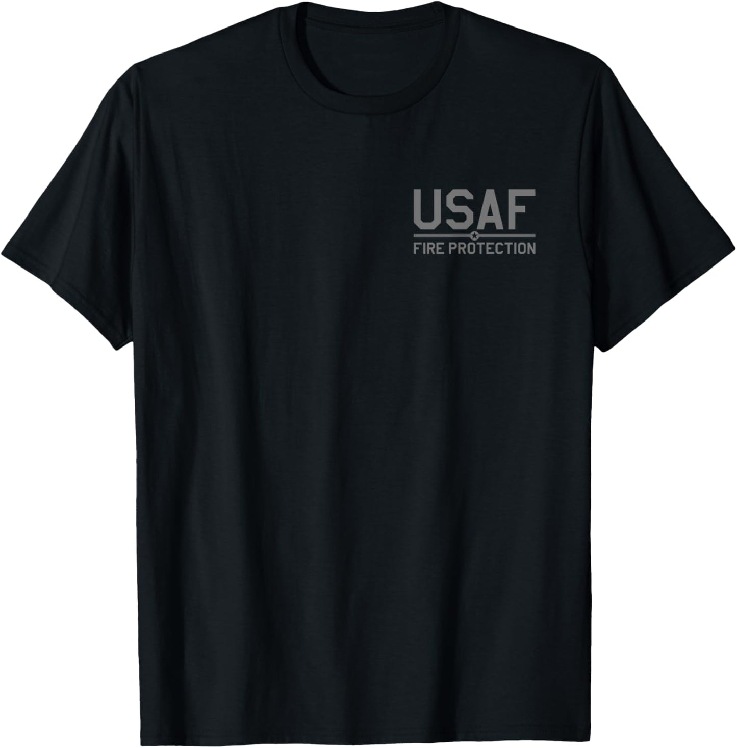 Us Air Force Usaf Fire Protection Rescue Hazmat T-Shirt - T-Shirt | Black