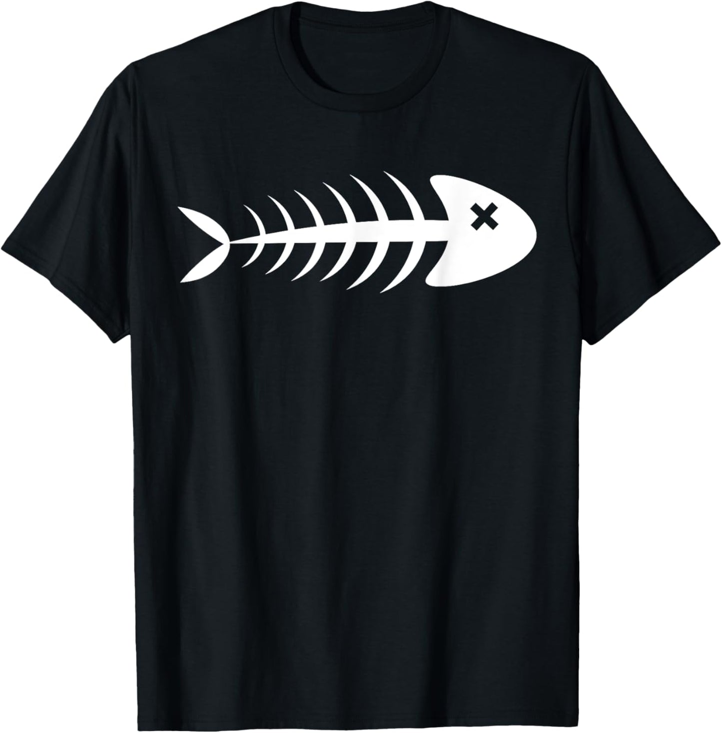 Fish Bones, Graphic Tops - , Women and Kids T-Shirt - T-Shirt | Black