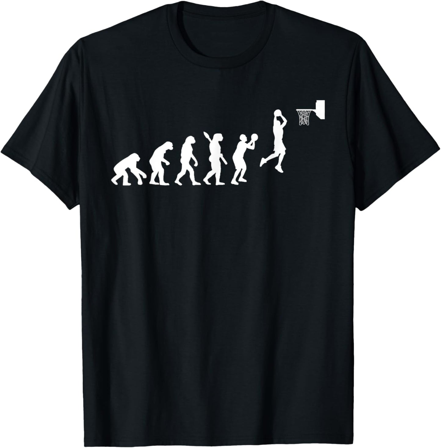 Basketball Player Basketballer Sports Evolution T-Shirt - T-Shirt | Black