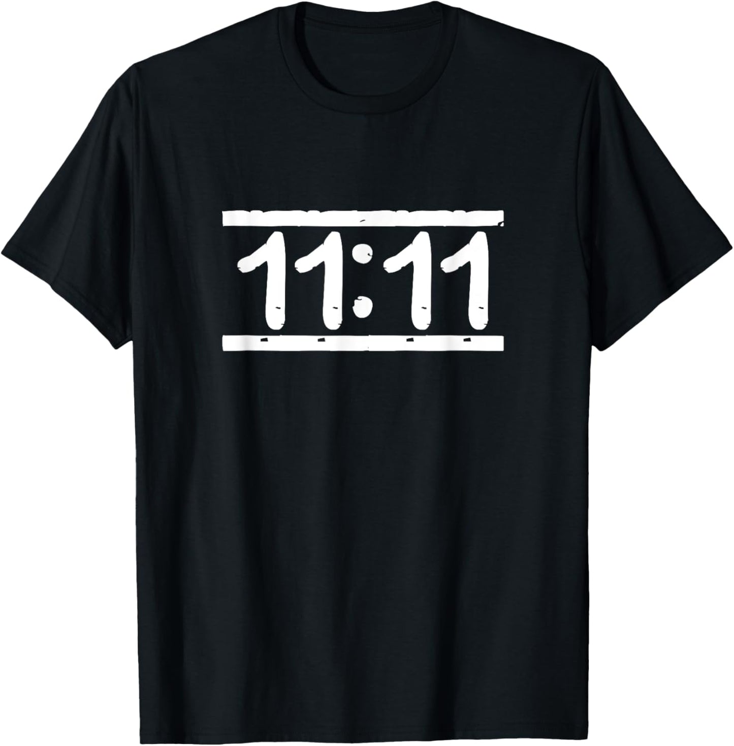 11:11 Wake up its 11 11 Synchronicity Numerology Angel T-Shirt - T-Shirt | Black