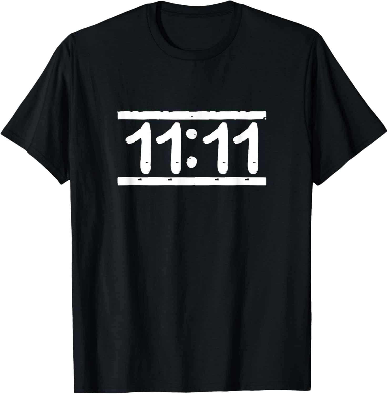 11:11 Wake up its 11 11 Synchronicity Numerology Angel T-Shirt - T-Shirt | Black