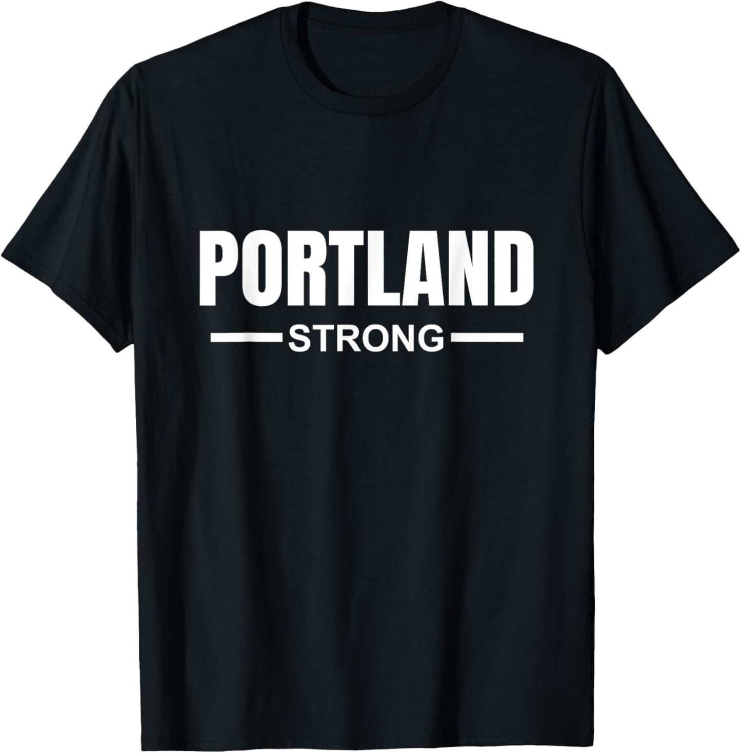 Portland Strong Community Strength Prayer & Support Oregon T-Shirt - T-Shirt | Black