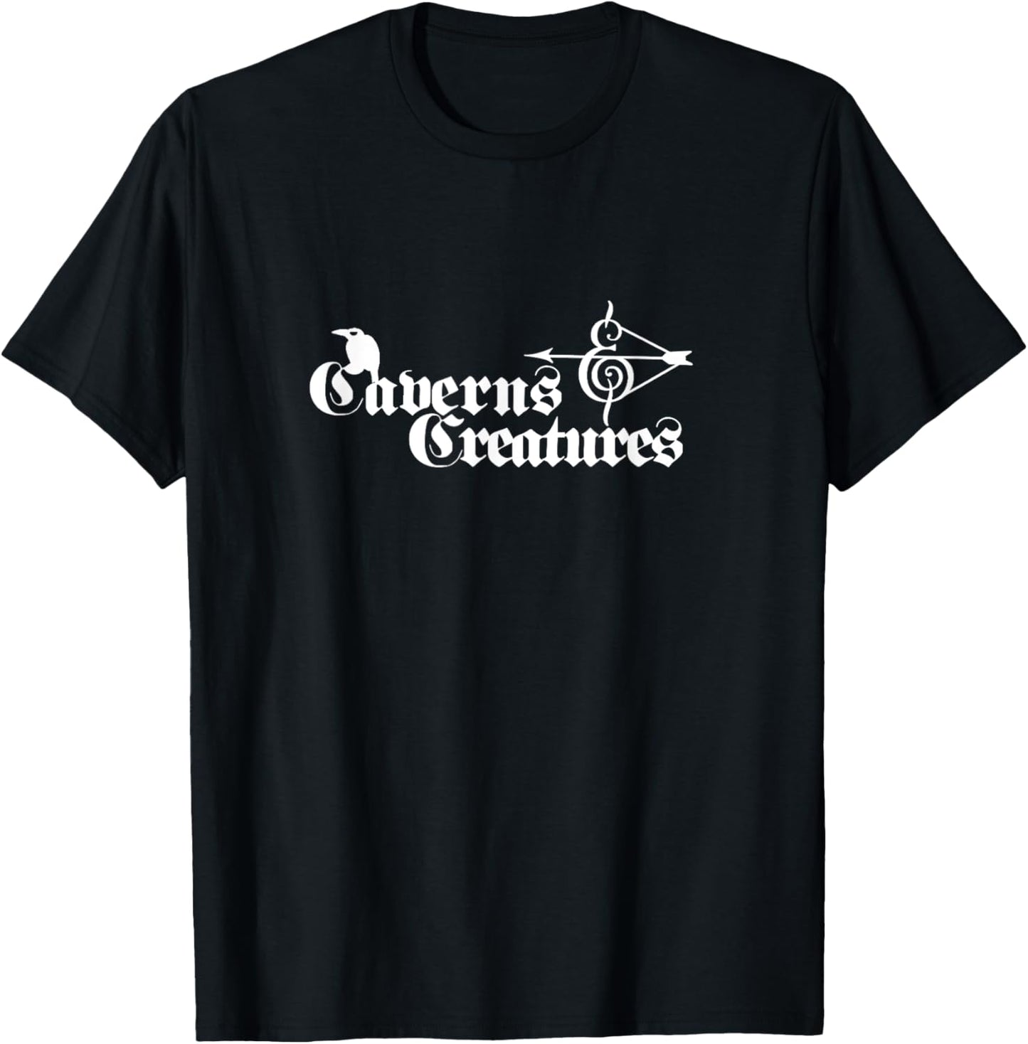 Caverns & Creatures Logo T-Shirt - T-Shirt | Black
