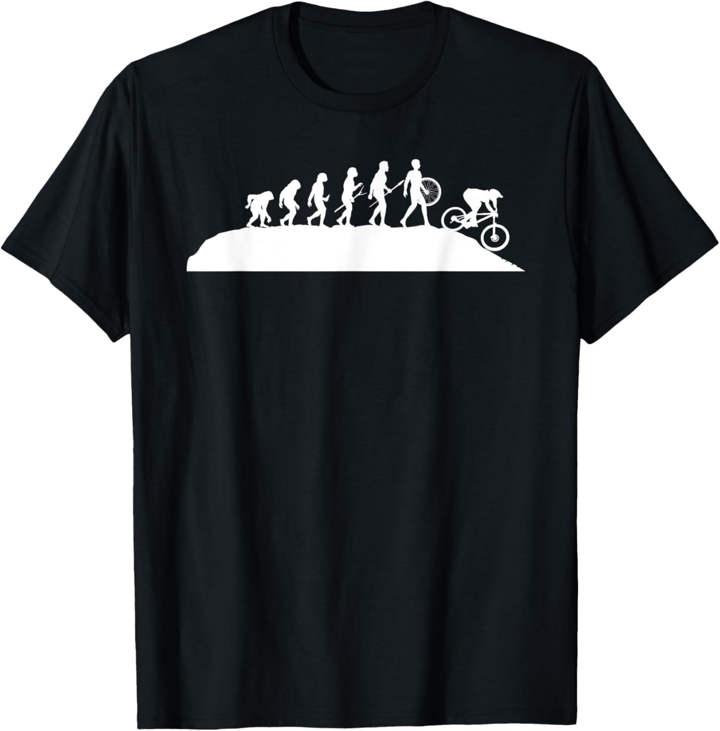 Downhill Evolution - Downhill Rider Mountainbike Rider MTB T-Shirt - T-Shirt | Black