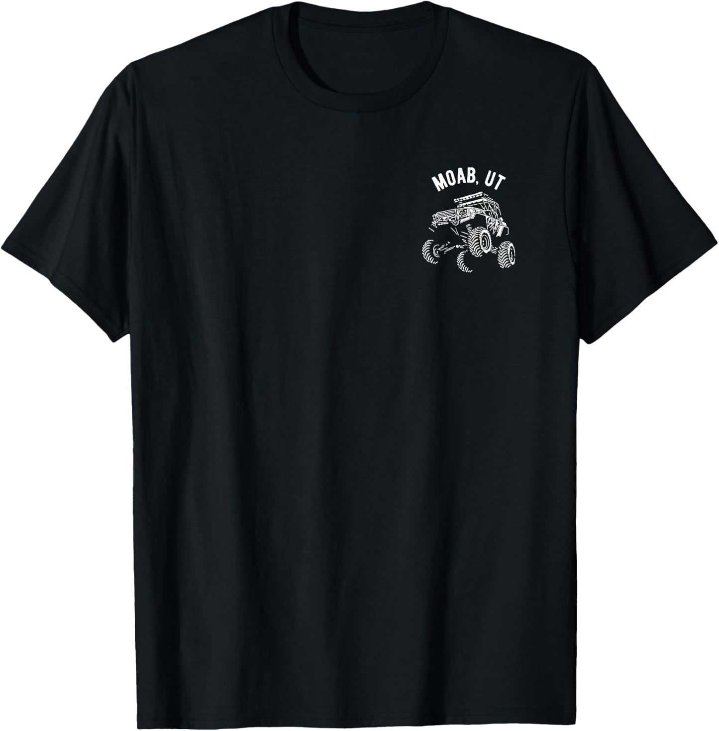 Moab Utah Offroad 4x4 Quad Side-by-Side SxS ATV Design T-Shirt - T-Shirt | Black