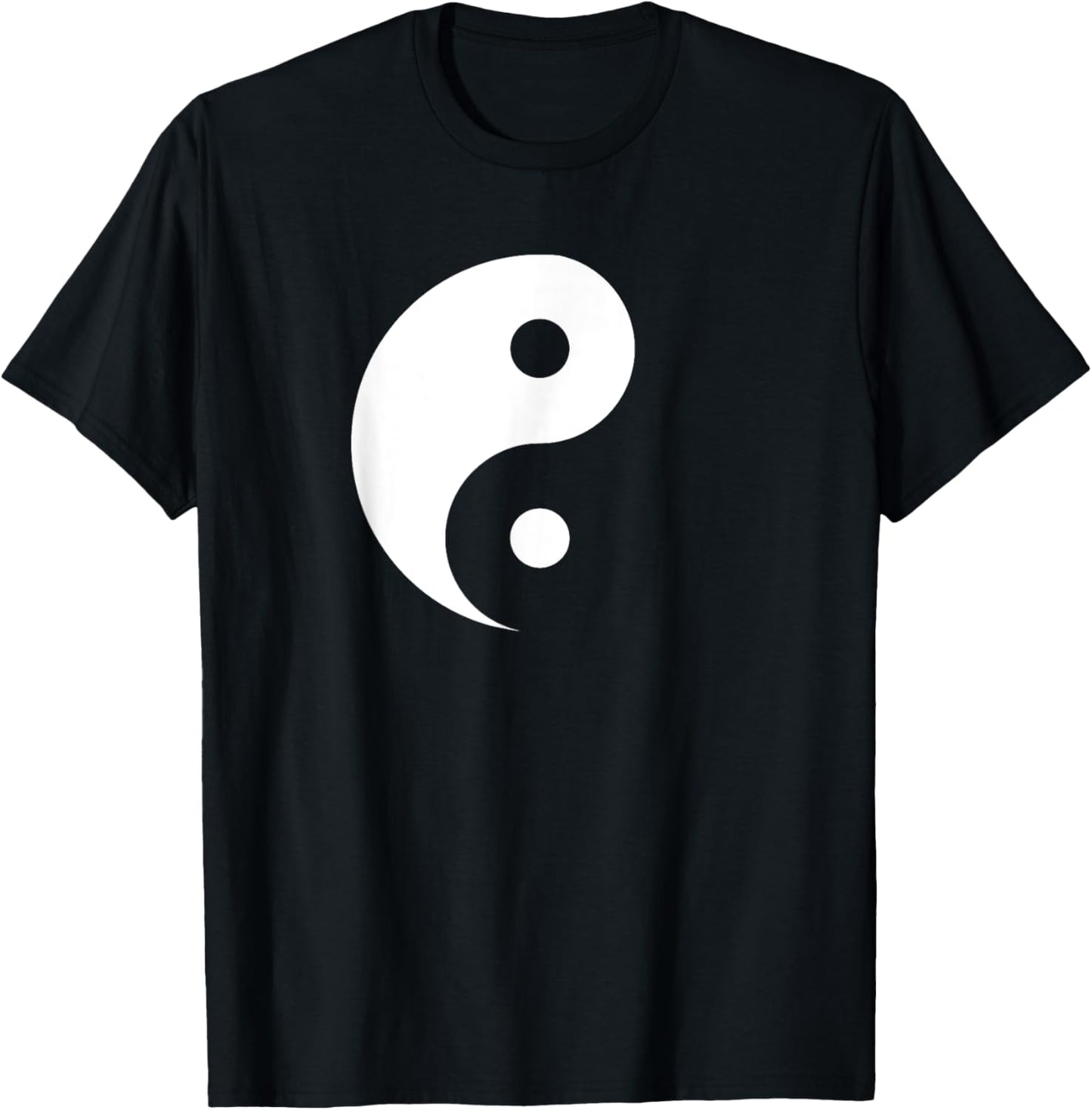Miftees Yin Yang - Black - Small - - Short Sleeve - Classic Fit - Imported T-Shirt - T-Shirt | Black