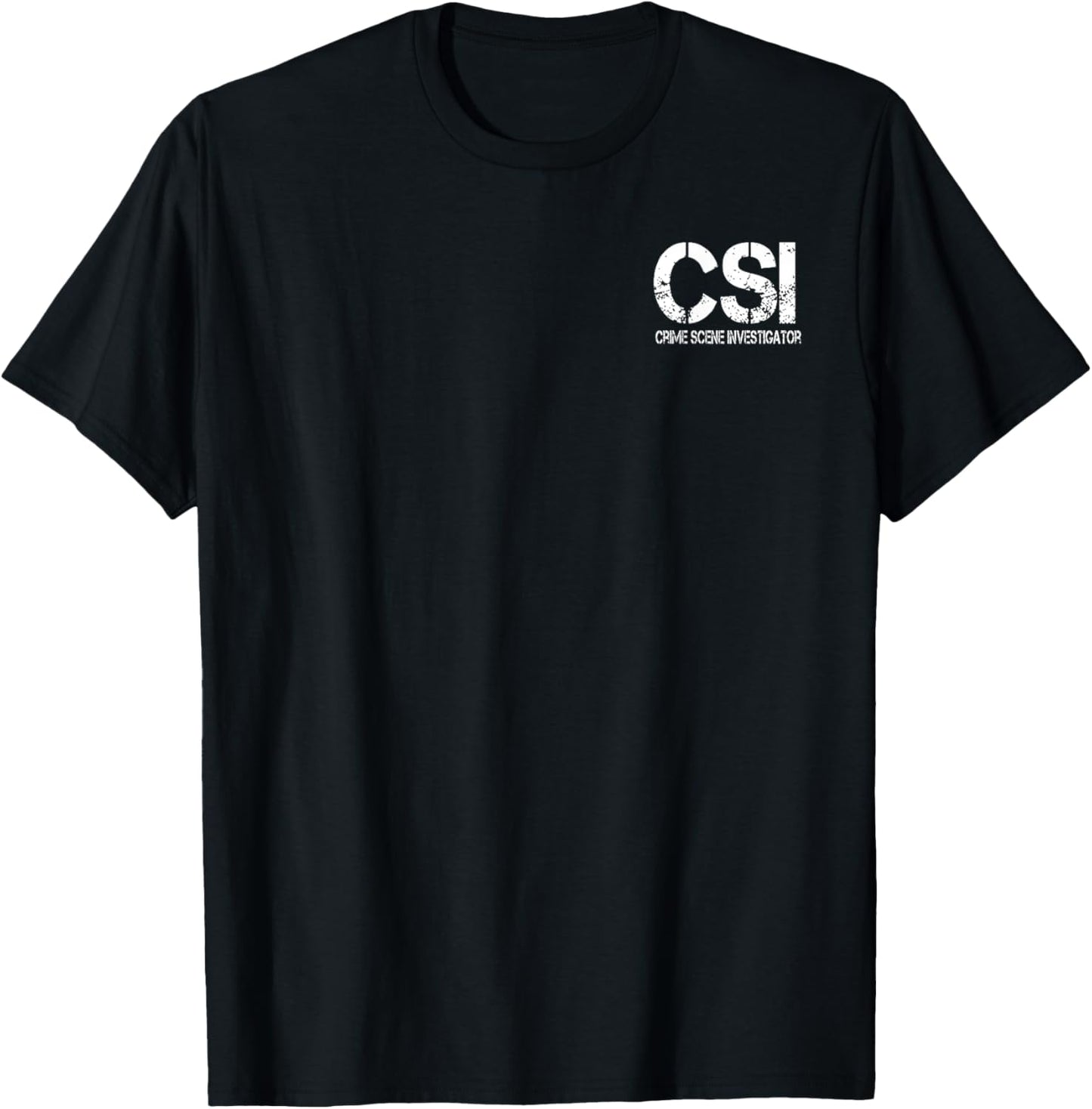 Crime Scene Investigation Police Outfit Deputy True Crime T-Shirt - T-Shirt | Black