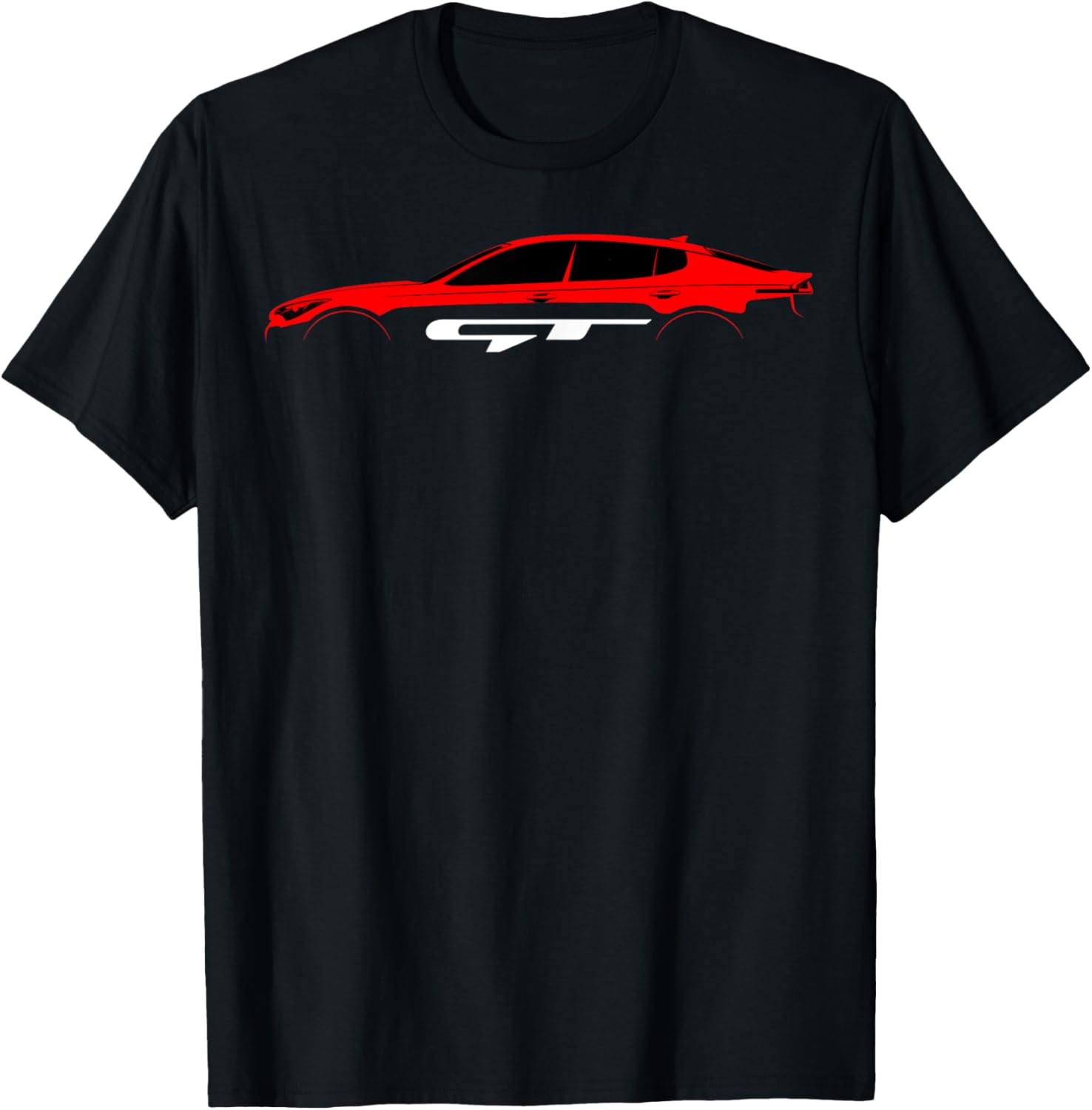 Stinger GT KDM Red Silhouette T-Shirt - T-Shirt | Black
