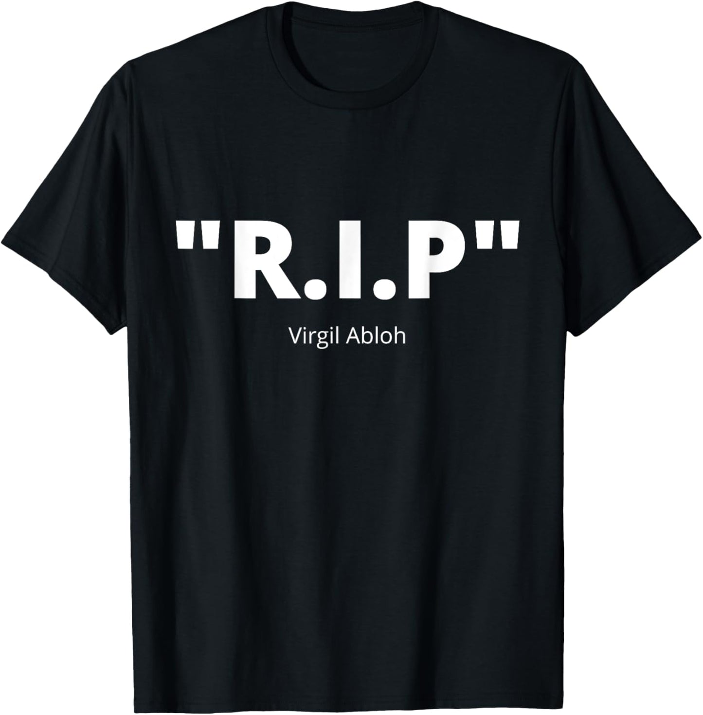 Rip Virgil Abloh Clothing Off Streetwear White Men Women T-Shirt - T-Shirt | Black