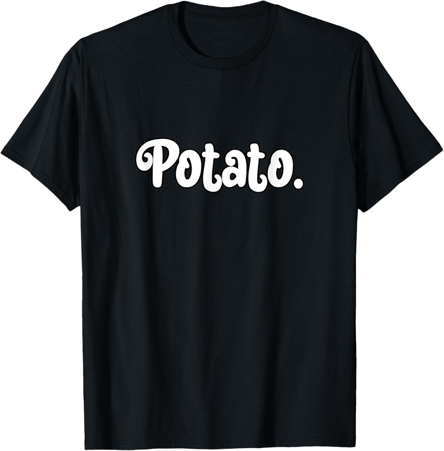 Potato Funny Men Women Vegetarian Vegan Teens T-Shirt - T-Shirt | Black