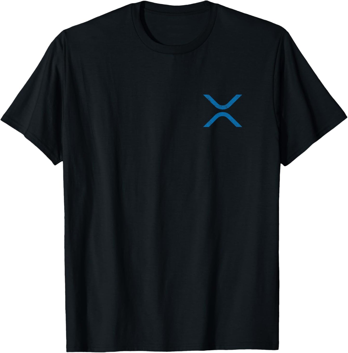 XRP Crypto Vintage Retro Pocket T-Shirt - T-Shirt | Black