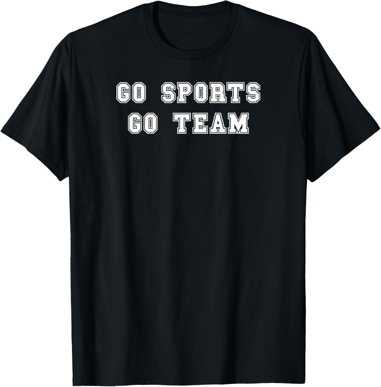 Go Sports Go Team T-Shirt - T-Shirt | Black