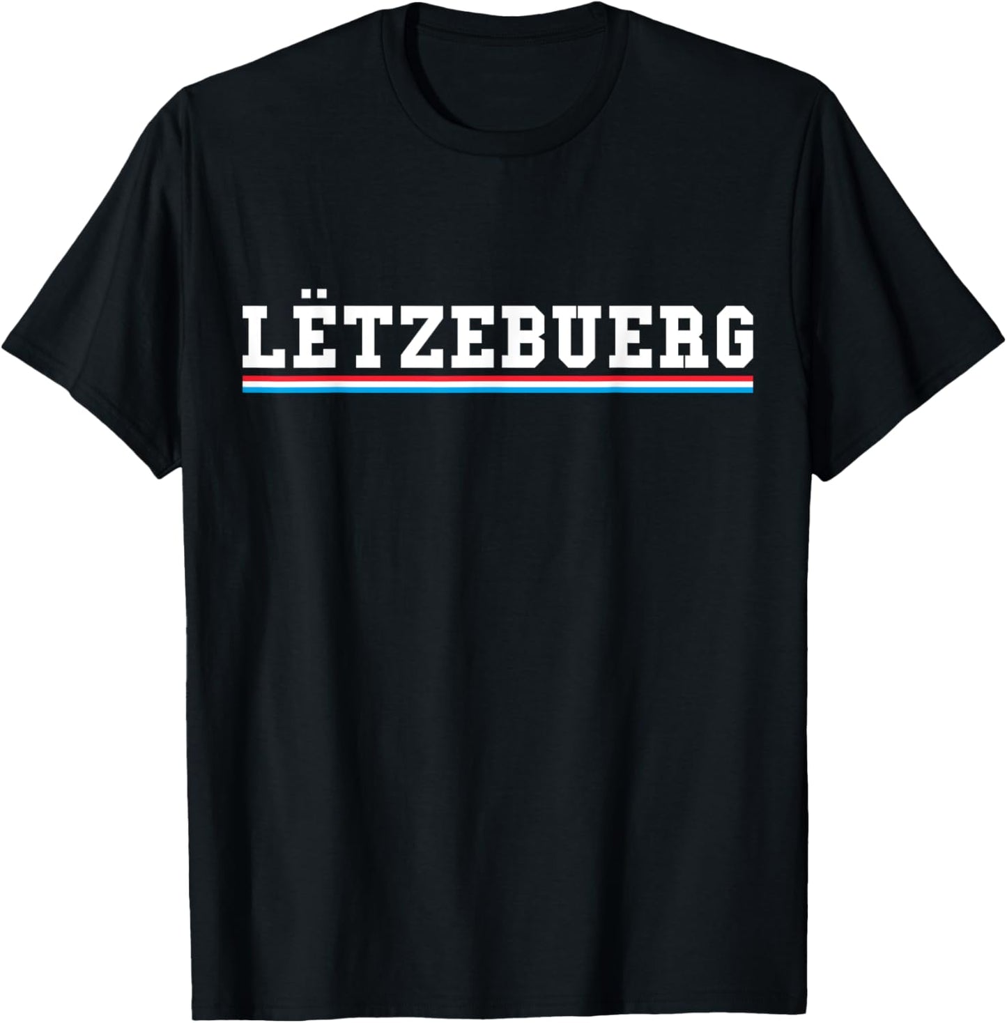 Luxembourg Flag, Luxembourg Travel, Luxembourger, Letzebuerg T-Shirt - T-Shirt | Black