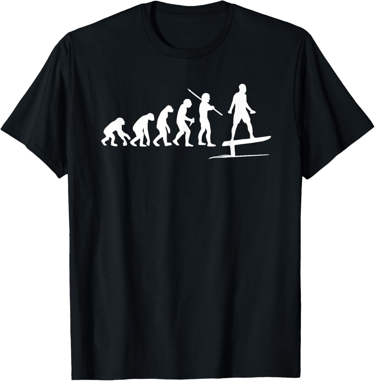 Hydro Foils Wassersport Meme Merch Kleidung Efoil Electric Hydrofoil Surfboard Funny Evolution Films T-Shirt - T-Shirt | Black