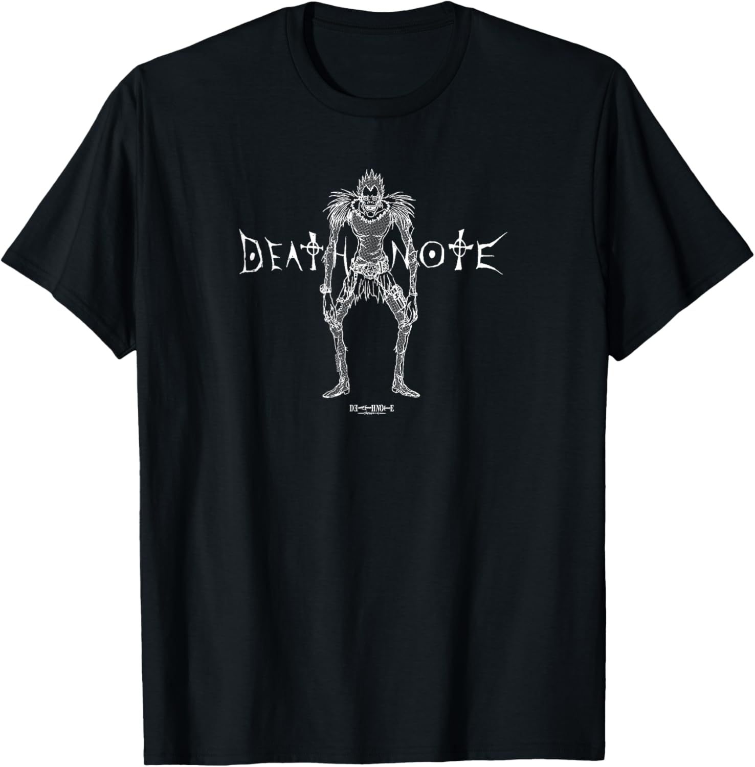 Death Note Ryuk Sketched Illustration Anime T-Shirt - T-Shirt | Black