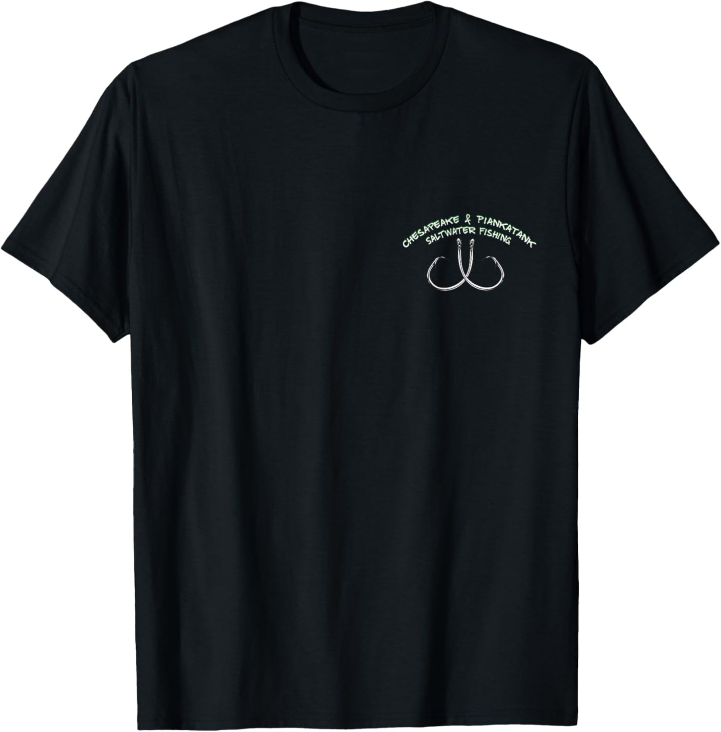 Piankatank River Chesapeake Bay Red Drum Fishing T-Shirt - T-Shirt | Black