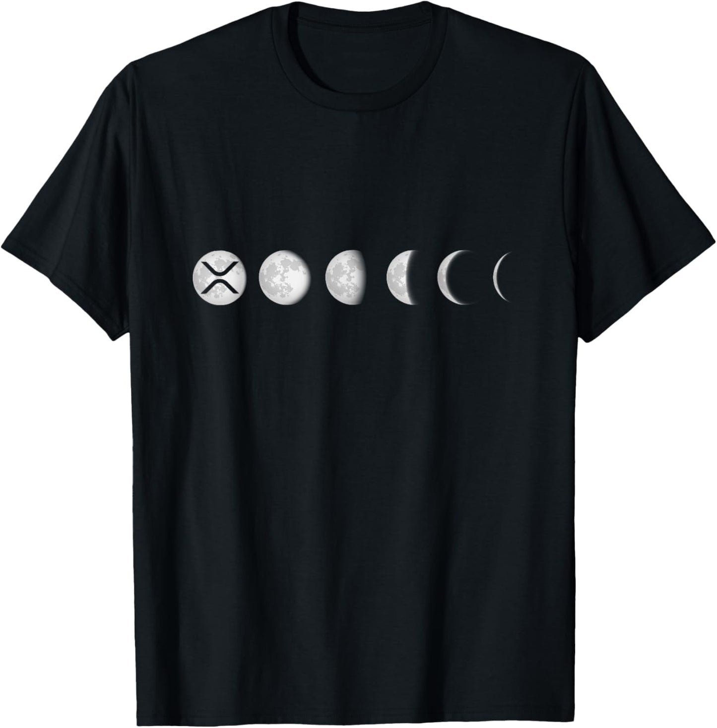 XRP Moon Ripple XRP Hodl Crypto Cryptocurrency T-Shirt - T-Shirt | Black