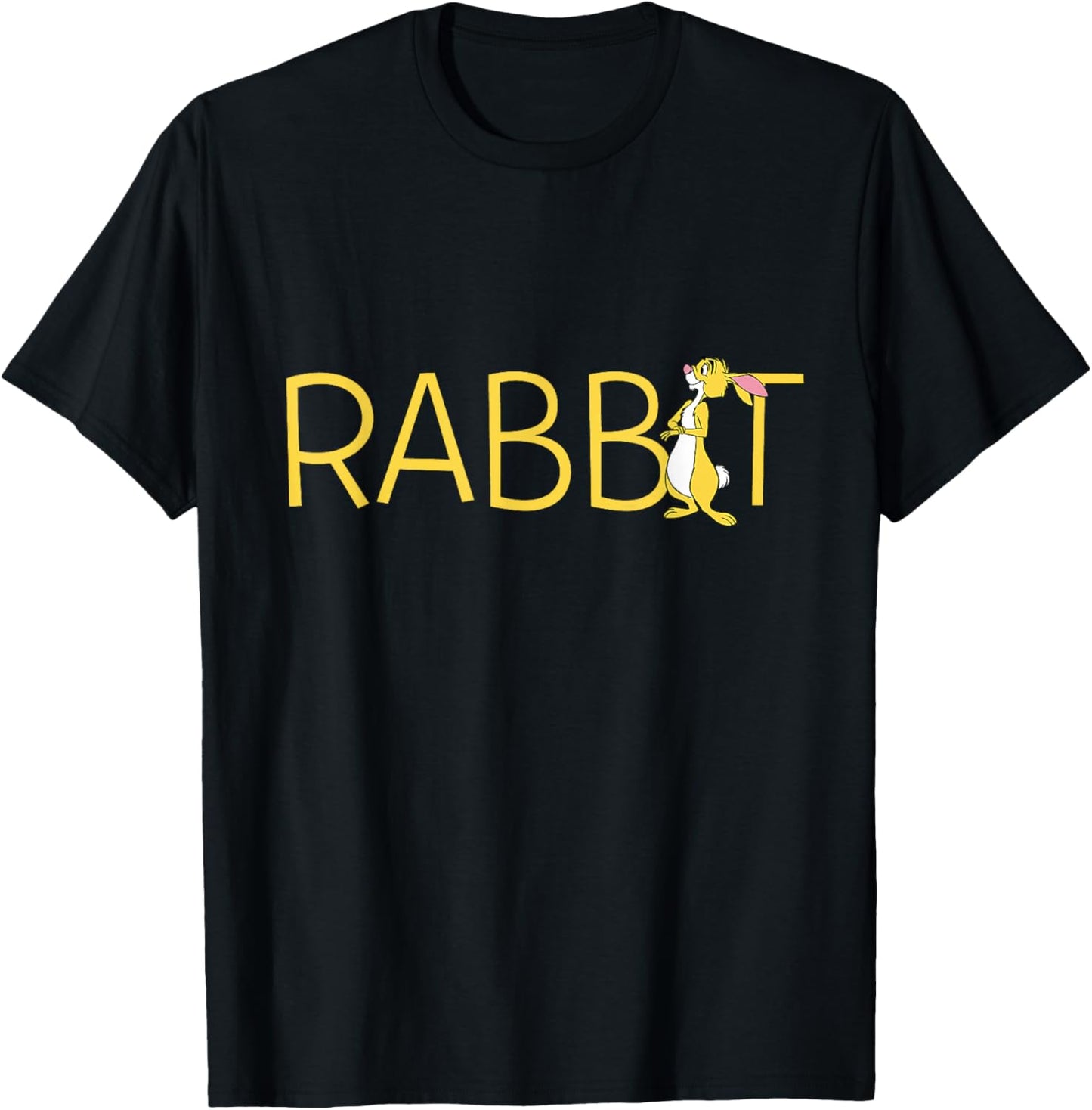 Disney Winnie the Pooh Rabbit Classic Lettering T-Shirt - T-Shirt | Black