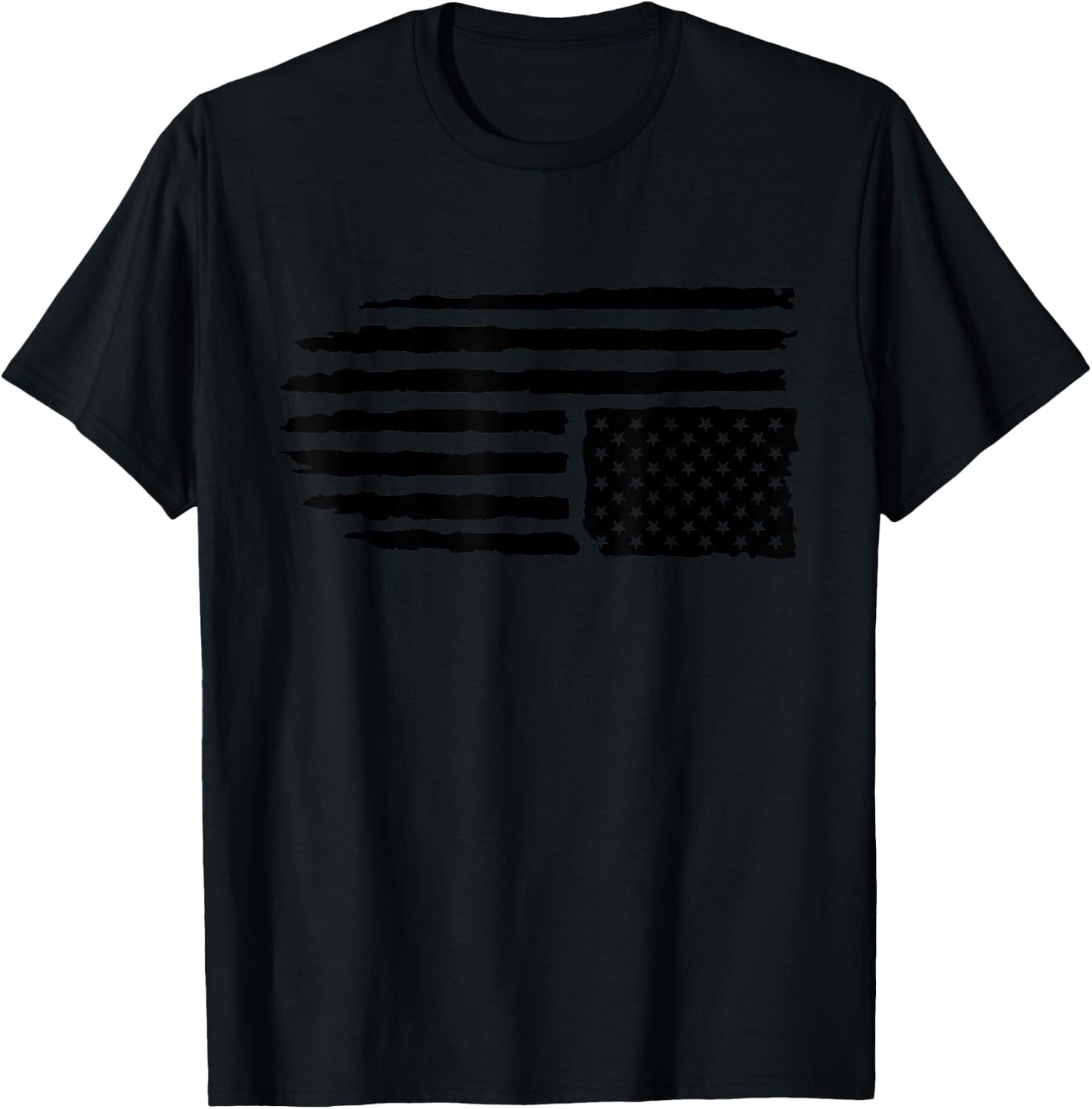 Upside Down American Flag Distressed In Distress Pro Trump Men T-Shirt - T-Shirt | Black