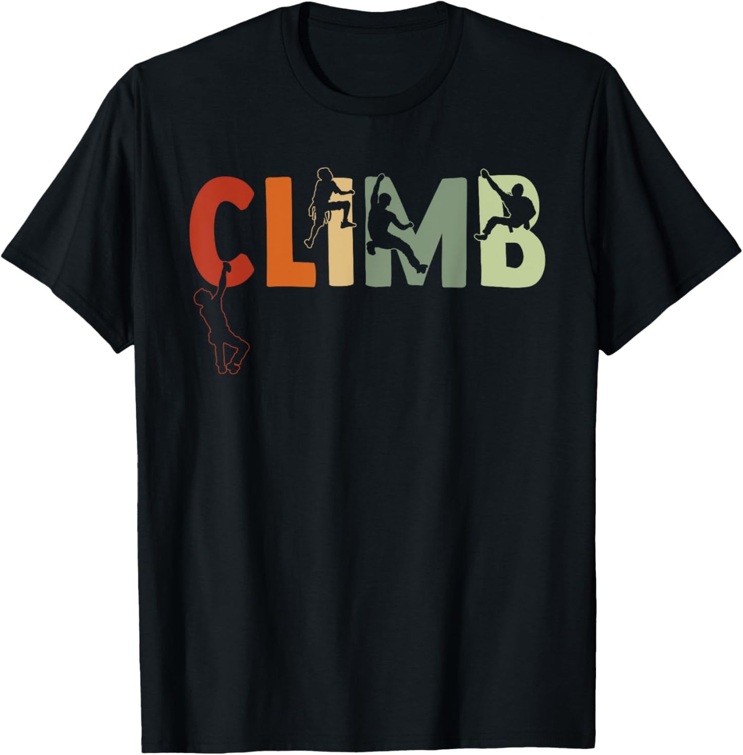 Climbing Bouldering Rock Climber Climbing T-Shirt - T-Shirt | Black