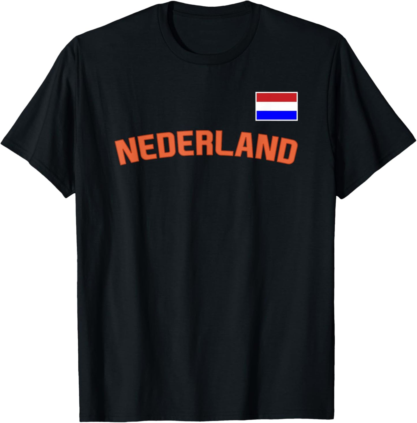 Nederland Flag Dutch Pride Netherlands International Country T-Shirt - T-Shirt | Black