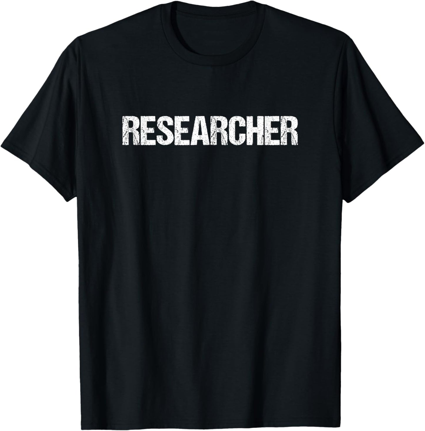 Researcher Simple Title T-Shirt - T-Shirt | Black