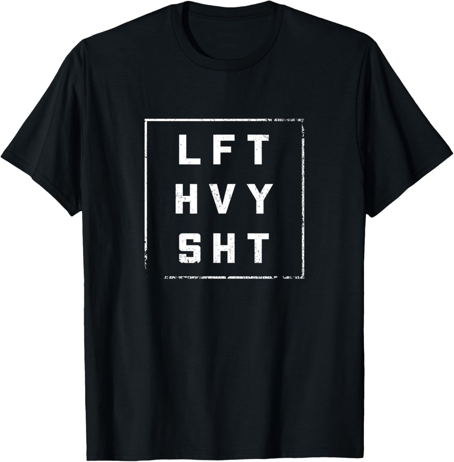 LFT HVY SHT Gym T-Shirt - T-Shirt | Black