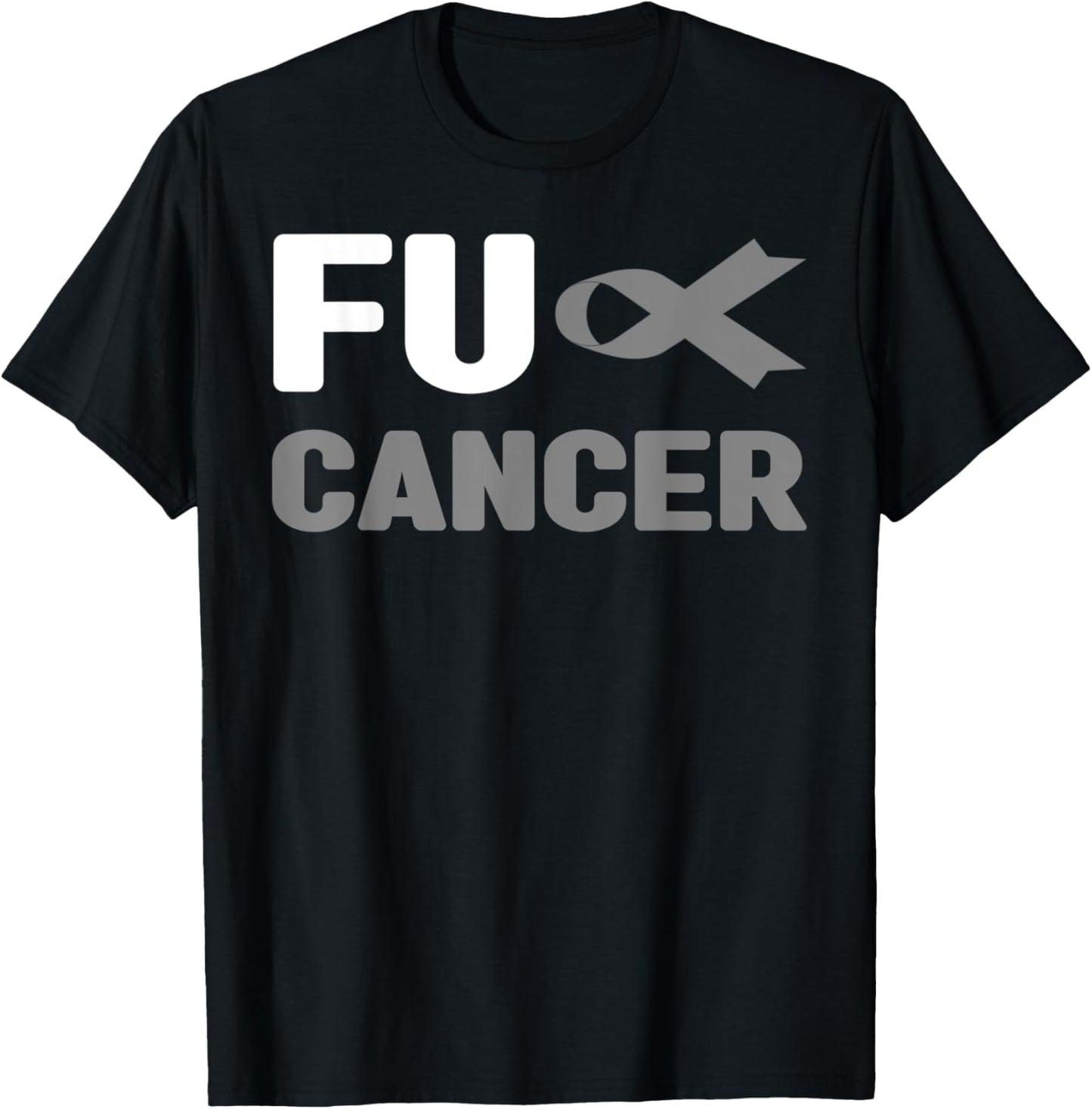 Fuck Brain Cancer Shirt - Fuck Brain Cancer Awareness T-Shirt - T-Shirt | Black