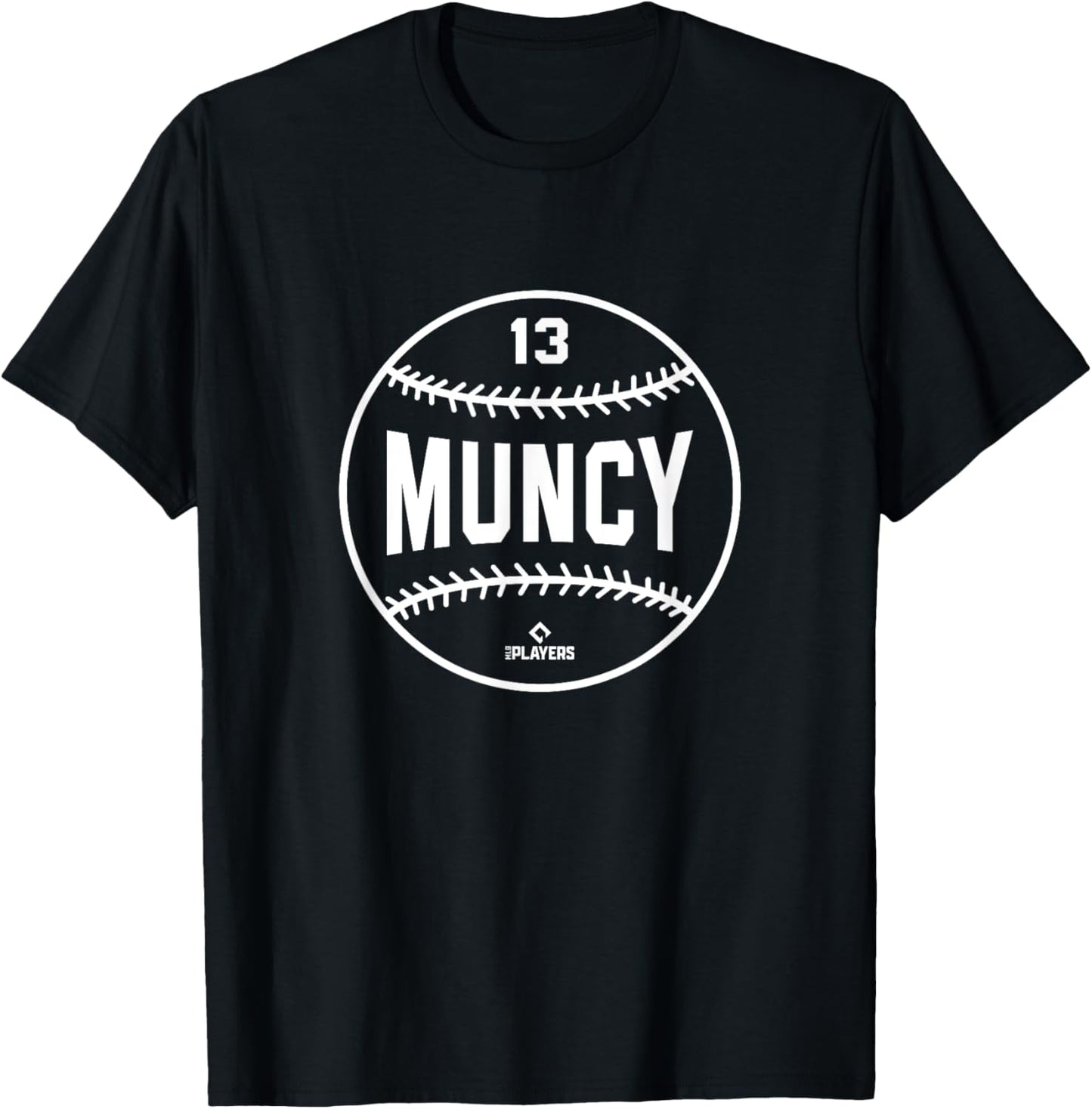 Max Muncy Baseball Los Angeles California MLB Players MLBPA T-Shirt - T-Shirt | Black