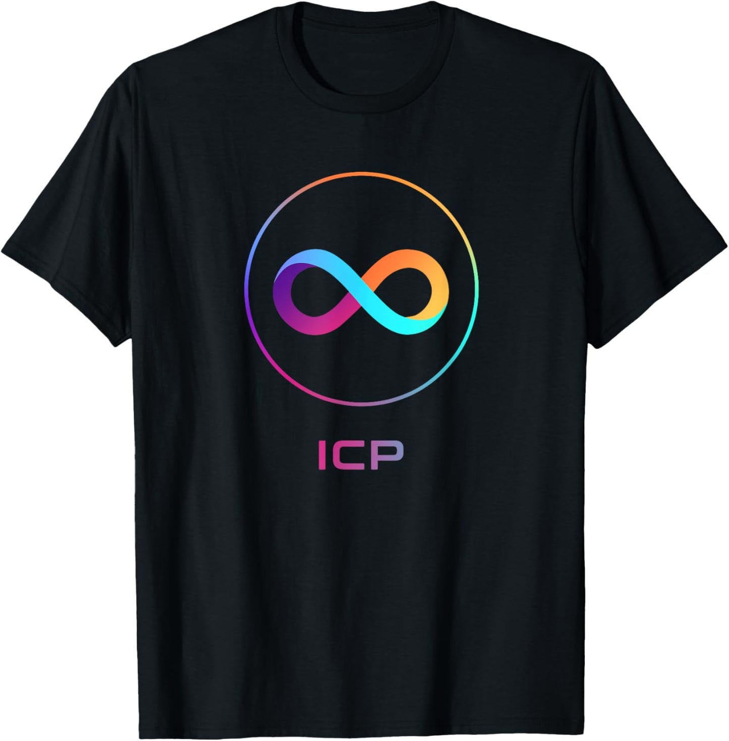 ICP Crypto DFINITY Internet Computer Cryptocurrency Token T-Shirt - T-Shirt | Black