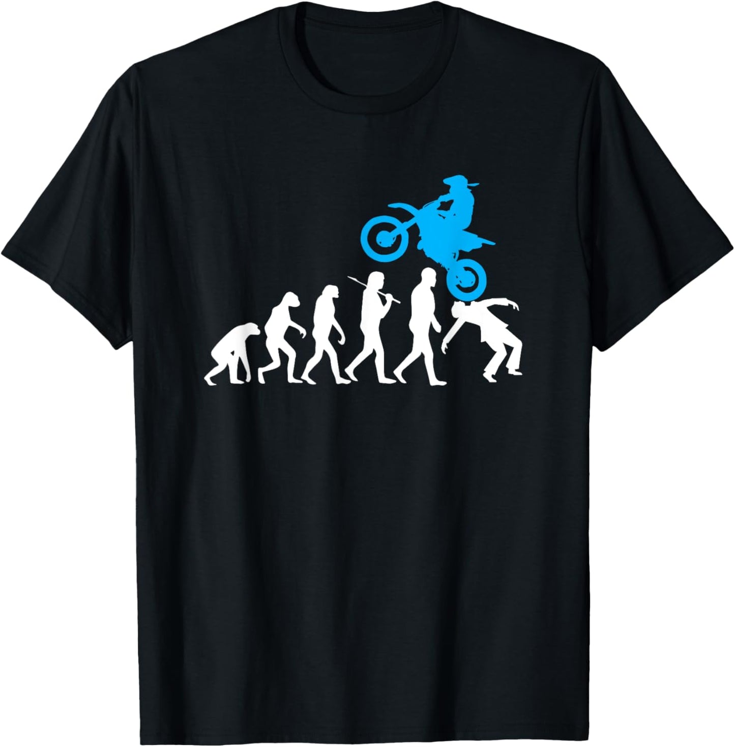 Funny Dirt Bike Evolution Braap MX Motocross Rider Boys T-Shirt - T-Shirt | Black