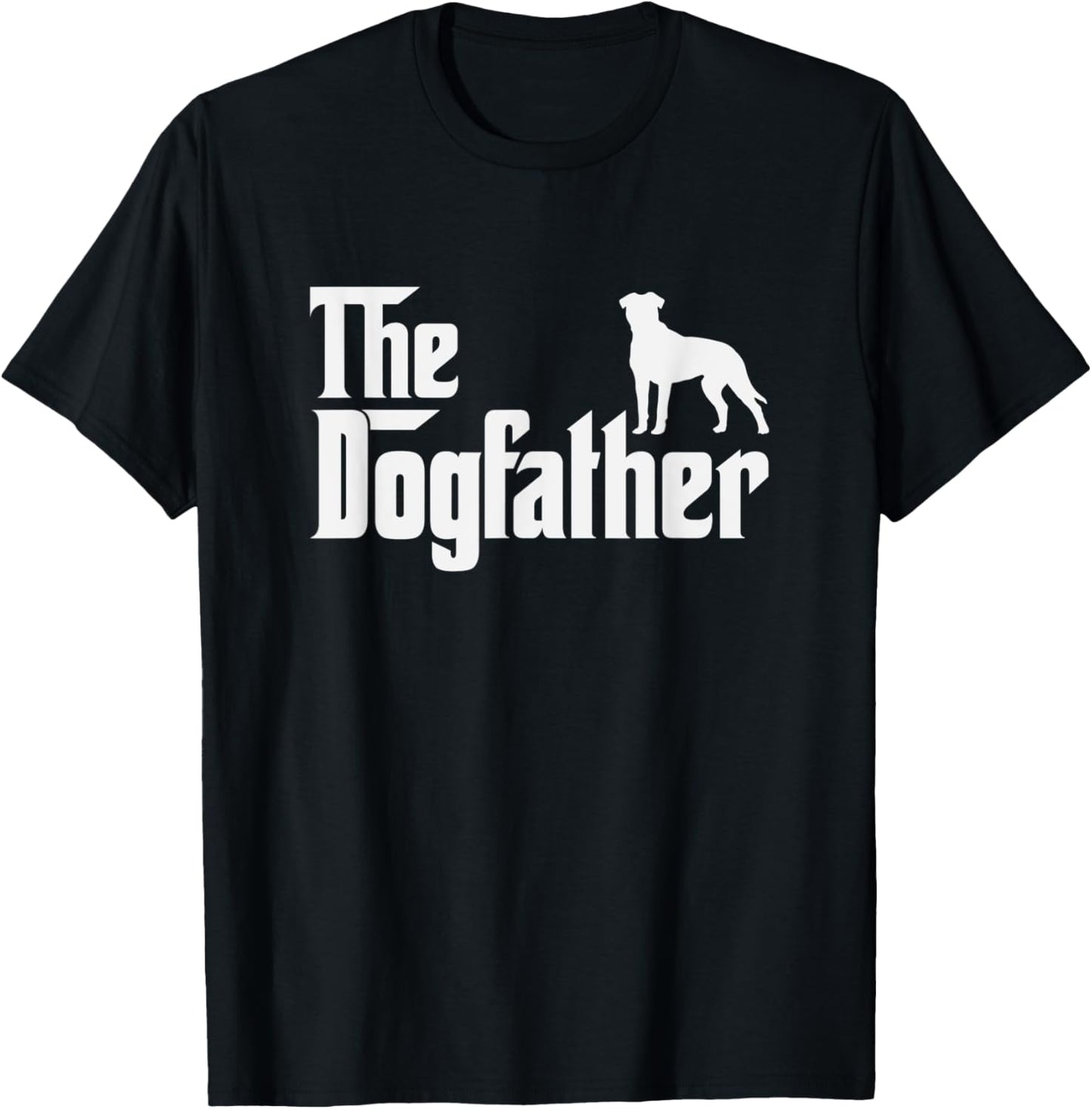 boxador DogFather Funny Dog Dad T-Shirt - T-Shirt | Black