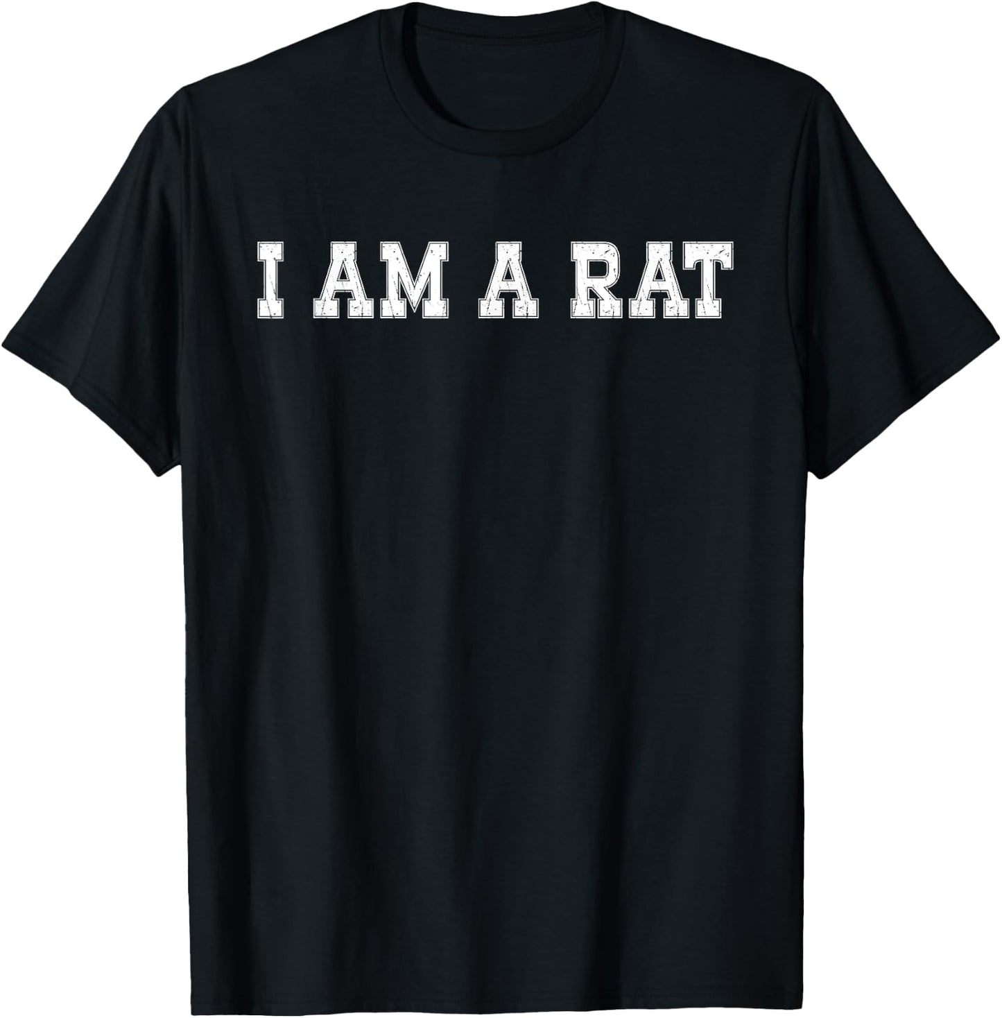 Halloween I am a Rat funny Rats lover I heart Rat T-Shirt - T-Shirt | Black