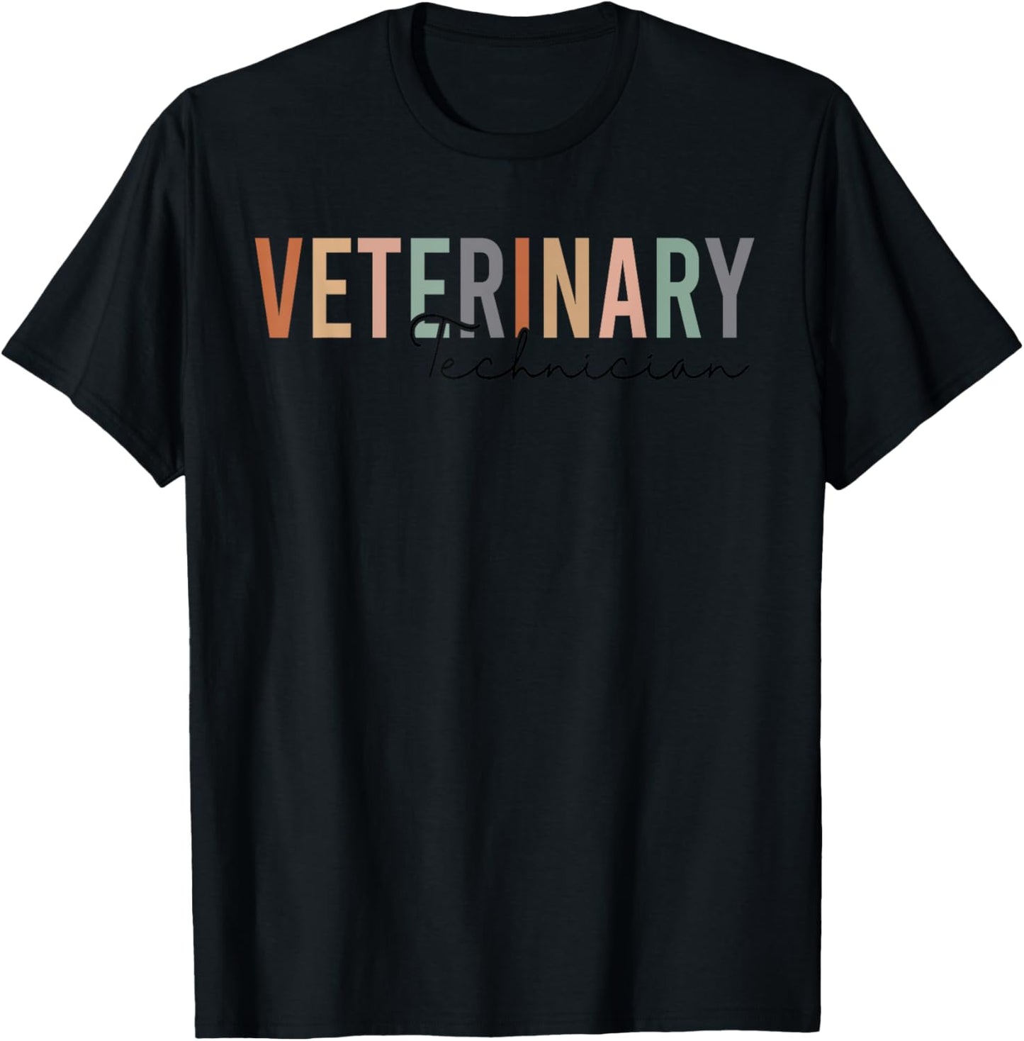 Veterinary Technician, Vet Tech Veterinarian Technician T-Shirt - T-Shirt | Black
