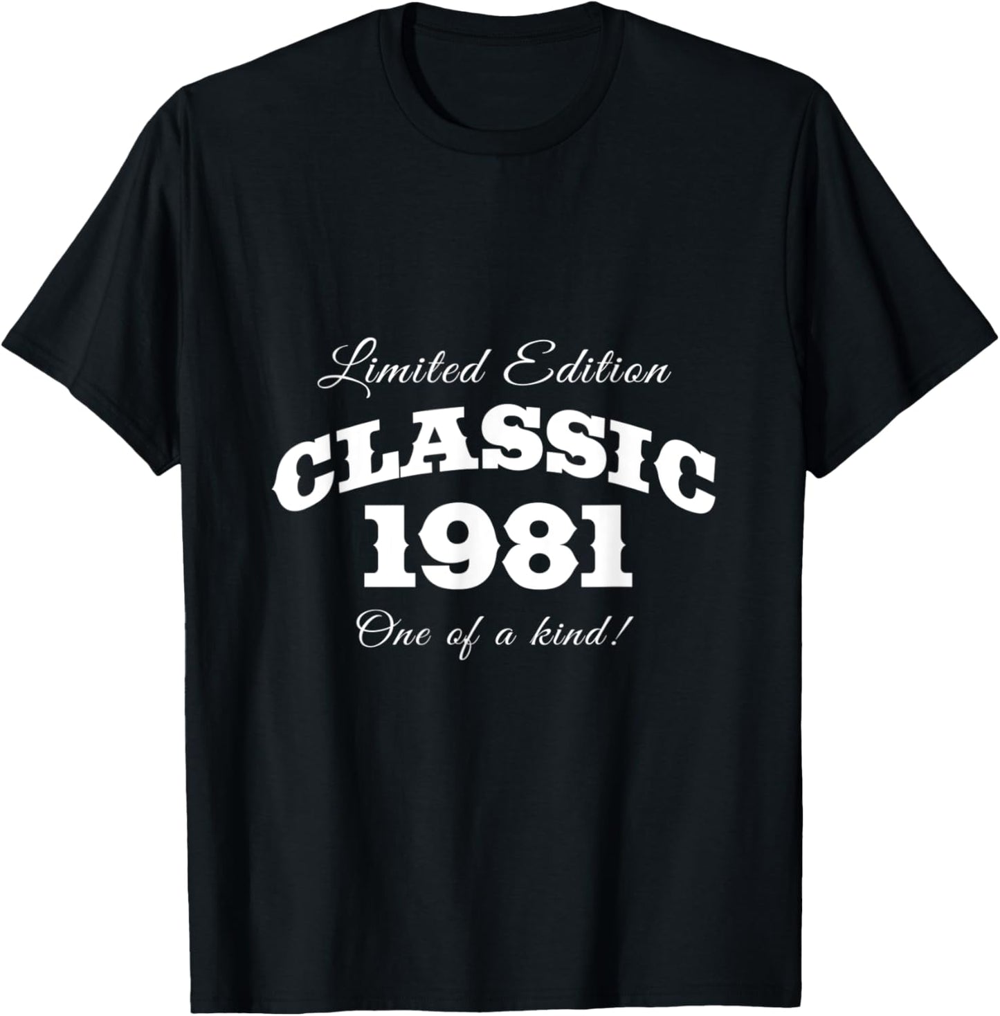1981 And Birthday T-Shirt - T-Shirt | Black