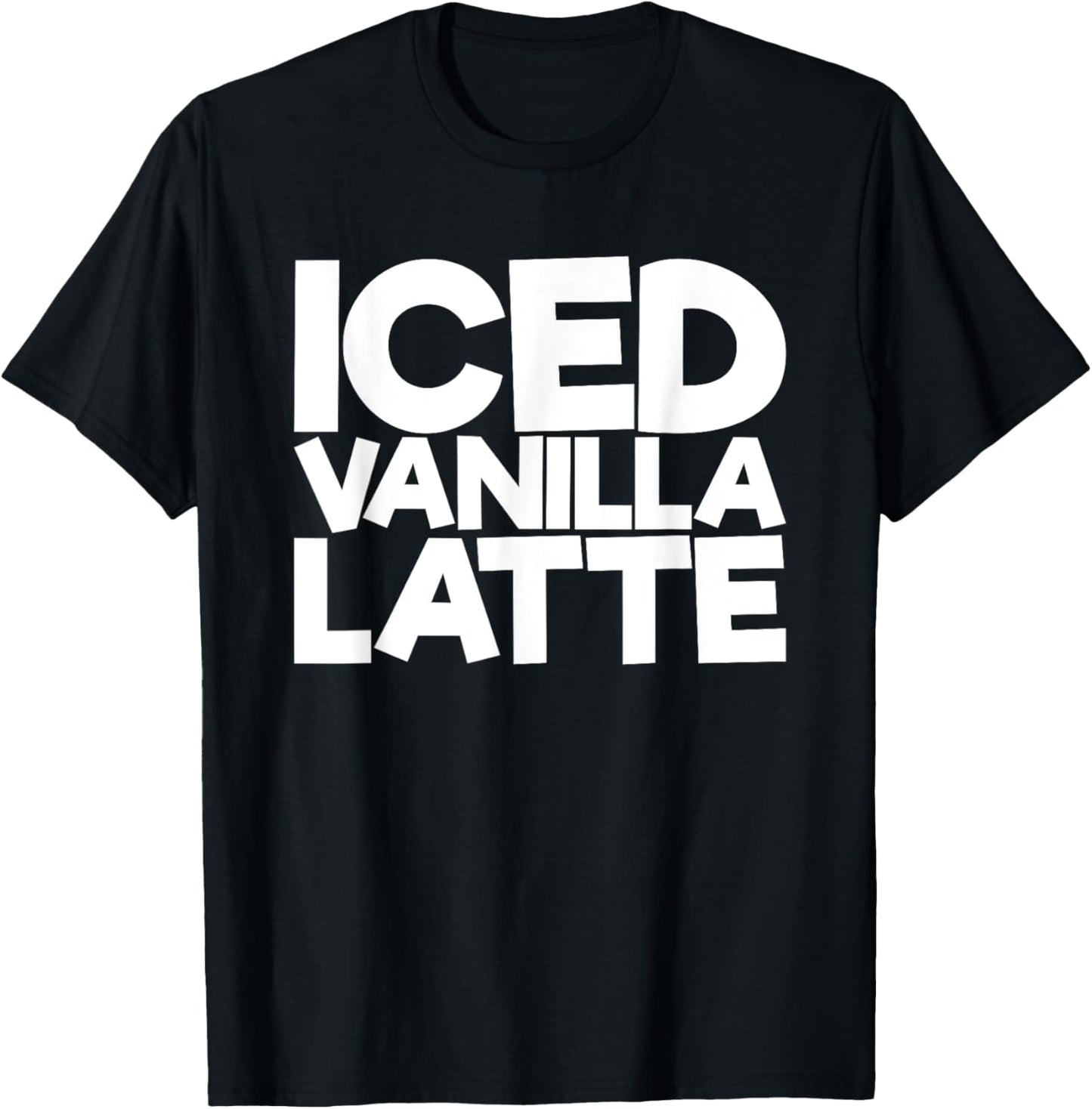 Iced Vanilla Latte T-Shirt - T-Shirt | Black